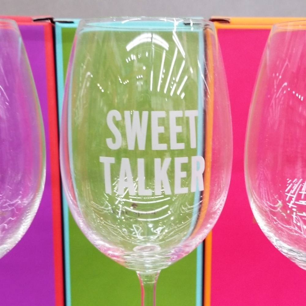 NWT Kate Spade Etched Crystal Wine Glasses(Set 4) - Picture 4 of 8